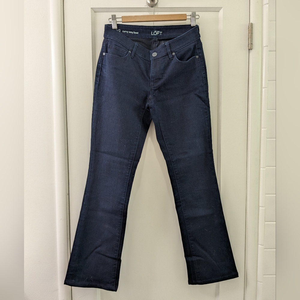 LOFT Dark Blue Jeans